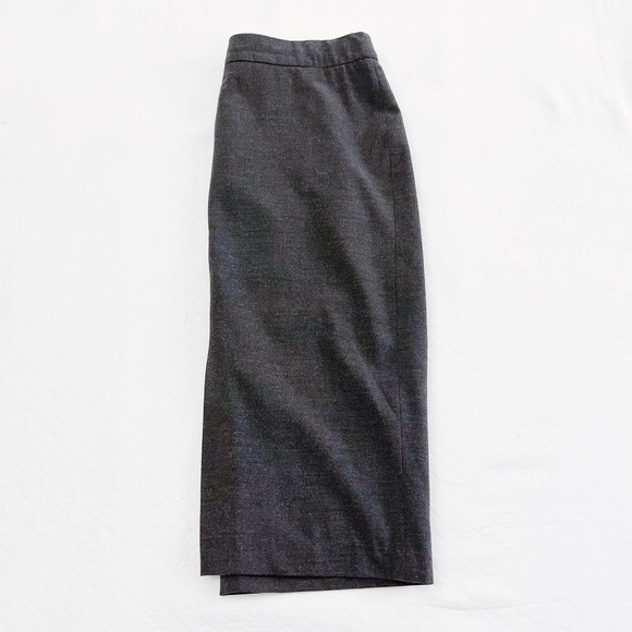 Catherine Malandrino Gray Front Slit Pencil Skirt SZ8 - Picture 6 of 6